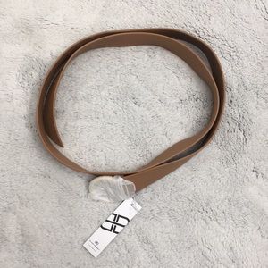 B-low the belt brown and gold belt